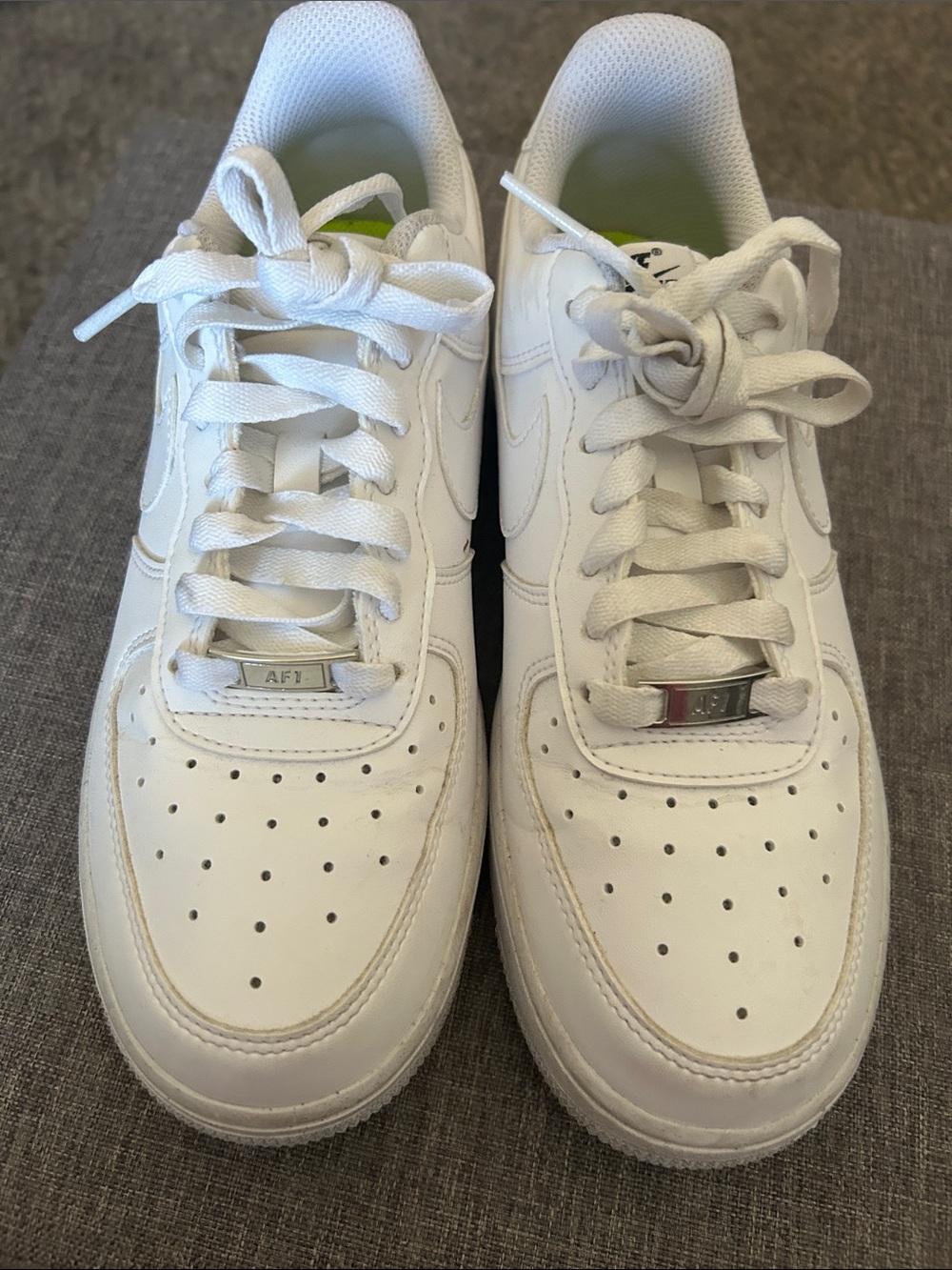 Nike Men’s White Low-Top Leather Sneakers